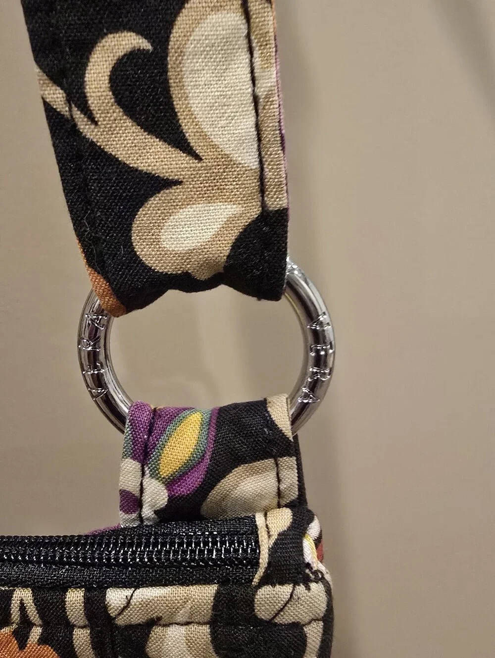 Vera Bradley Retired Suzani Hipster Crossbody Shoulder Bag.